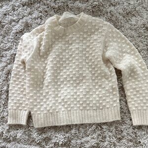 One Grey Day Cleo Crewneck in Ivory